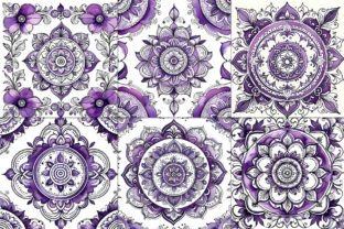 Purple Mediterranean Tile Wall Decor Grafik Hintegründe Von Summer Digital Design 2