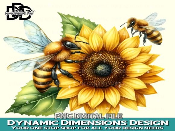 Honey Bee Clipart PNG Illustration Artisanat Par Dynamic Dimensions