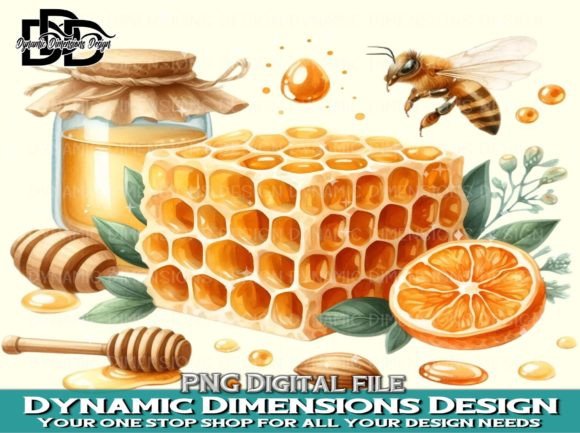 Honey Bee Clipart PNG Graphic Crafts By Dynamic Dimensions