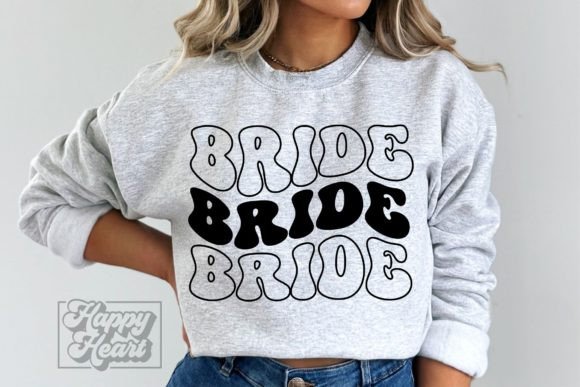 Retro Bride SVG - Future Mrs Shirt PNG Graphic Crafts By happyheartdigital