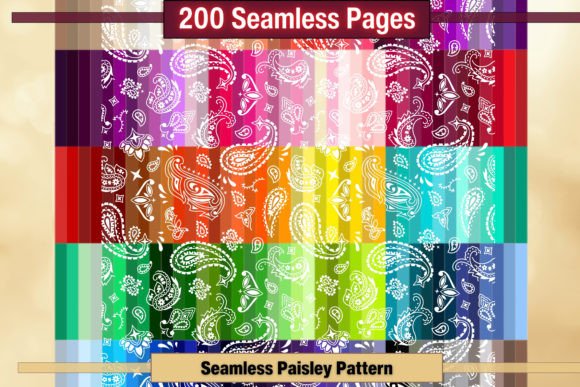Seamless Paisley Pattern Papers Graphic Patterns By artisticwayco