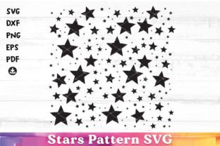 Stars Pattern Svg, Stars Clipart, Graphic Print Templates By EasyConceptSvg