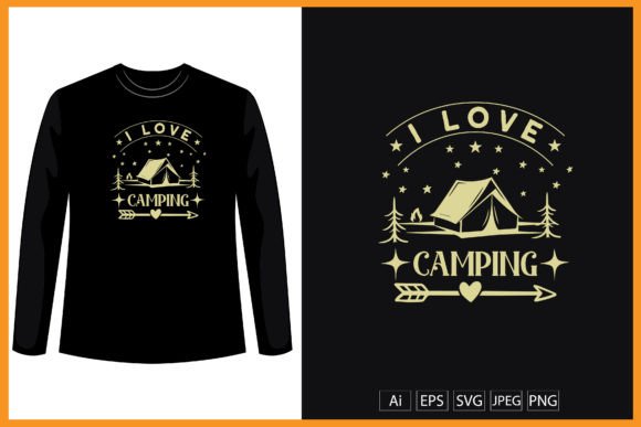 Camping Gráfico Designs de Camisetas Por World of graphics