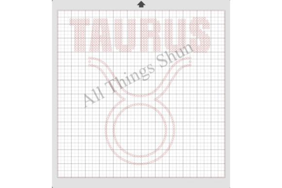 Taurus Rhinestone Template Graphic Crafts By All Things Shun