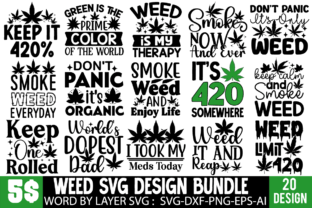 Weed Cannabis SVG Design Bundle Graphic T-shirt Designs By Lima Creative