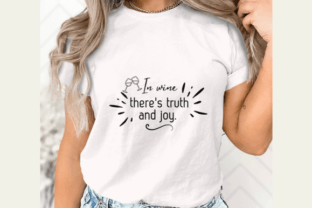 Whimsical Wine Quotes Bundle - PNG, SVG Grafica Design di T-shirt Di KGNgraphics.Co. 8