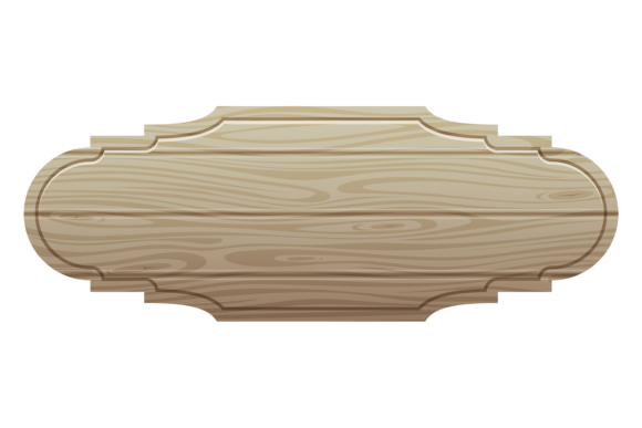 Wooden Board Empty Template. Textured Ru Graphic Illustrations By onyxproj