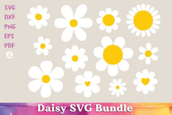 Daisy Svg, Daisy Flower Svg, Summer Svg Grafik Plotterdateien Von EasyConceptSvg