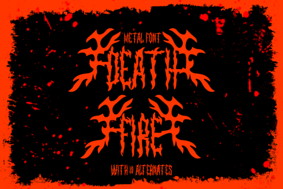 Death Fire Blackletter Font By putracetol