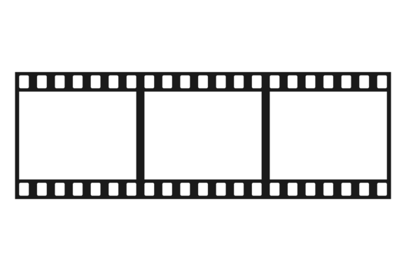 Filmstrip Tape with Blank Frame Template Gráfico Ilustraciones Imprimibles Por microvectorone