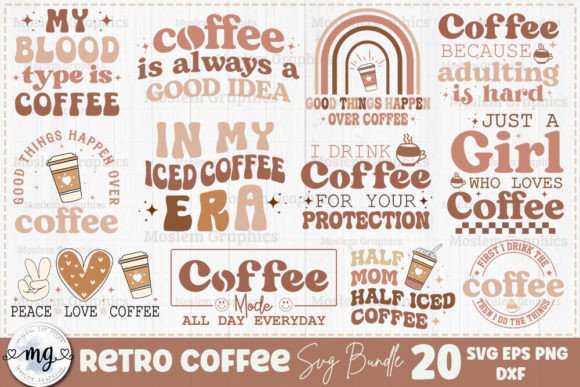 Coffee Illustration Designs de T-shirts Par Moslem Graphics