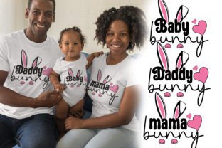 Easter Bunny Family Mama Bunny Design Graphic T-shirt Designs By syedafatematujjuhura 1