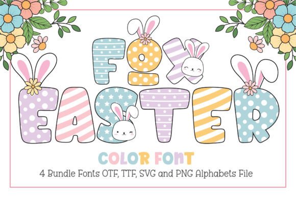 Fox Easter Color Fonts Font By Fox7