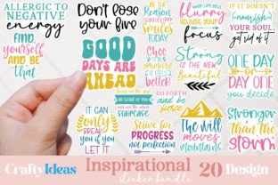 Inspirational Sticker Bundle Graphic Crafts By CraftyIdeas 1