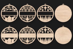 Laser Cut Personalized Christmas Baubles Graphic 3D Christmas By ThemeXDigital 9