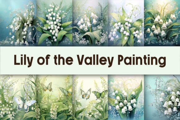 Lily of the Valley Painting Graphic Crafts By Pamilah