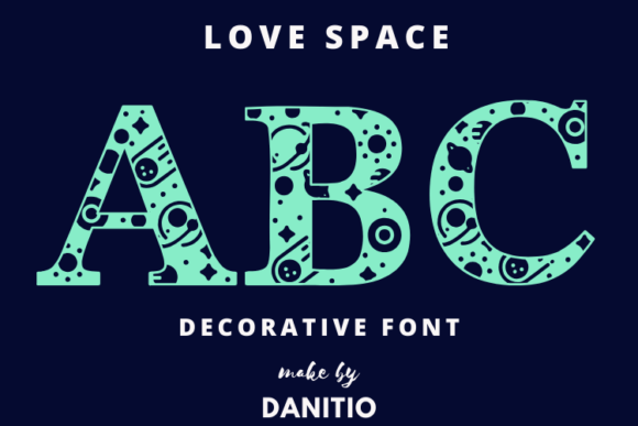 Love Space Decoratieve Fonts Font Door danita.kukkai