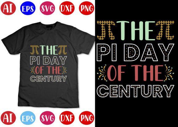 The Pi Day of the Century T-Shirt Design Gráfico Diseños de Camisetas Por mahabubgraphics84