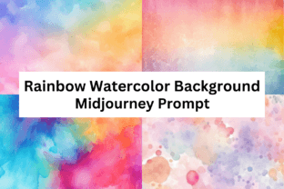 Rainbow Watercolor Background Grafika Tła Przez Digital Delight 1