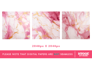 Marble Background Pink Gold Mermaid Graphic Illustrations By hygge.artstudio 8