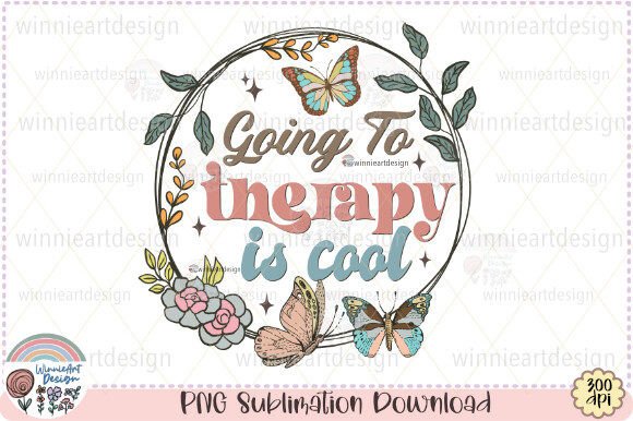 Mental Health Quotes Retro Flowers PNG Graphic T-shirt Designs By WinnieArtDesign