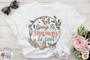 Mental Health Quotes Retro Flowers PNG Afbeelding T-shirt Designs Door WinnieArtDesign 2