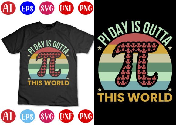 Pi Day T-Shirt Design Vector Gráfico Diseños de Camisetas Por mahabubgraphics84
