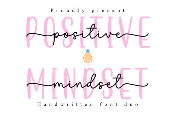 Positive Mindset Script & Handwritten Font By soderi graphicslide