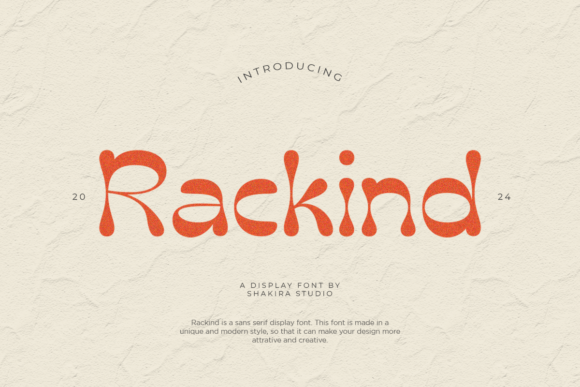 Rackind Font Serif Font Di Shakira Studio