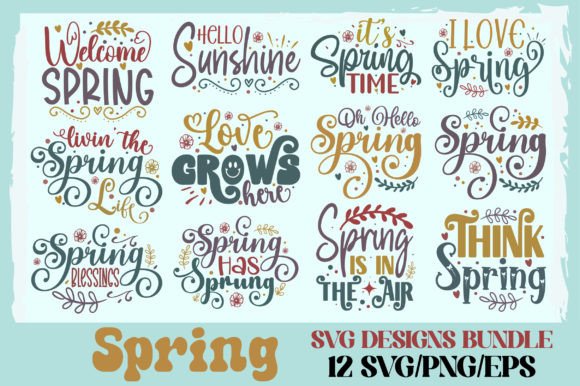 Spring SVG Bundle Graphic Crafts By Craftlab98