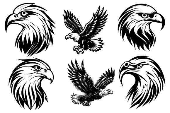Eagle Icon Vector Illustration Grafika Ilustracje do Druku Przez VAROT CHANDRA RAY