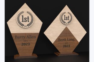 Laser Cut Trophy Awards Svg Files Graphic 3D SVG By ThemeXDigital 4