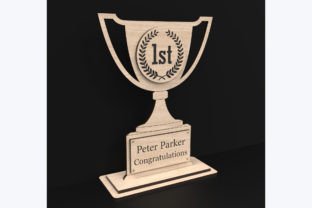 Laser Cut Trophy Awards Svg Files Graphic 3D SVG By ThemeXDigital 9