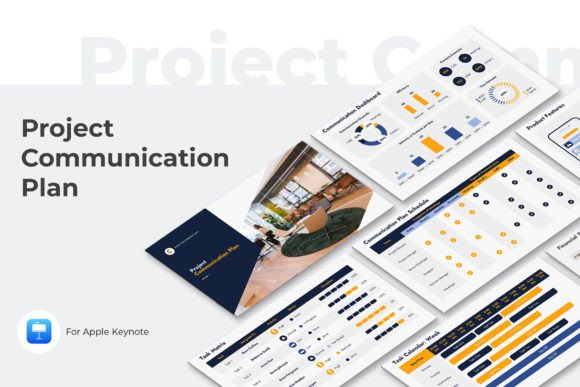 Project Communication Plan Keynote Grafik Kreative Präsentations-Vorlagen Von JetzTemplates