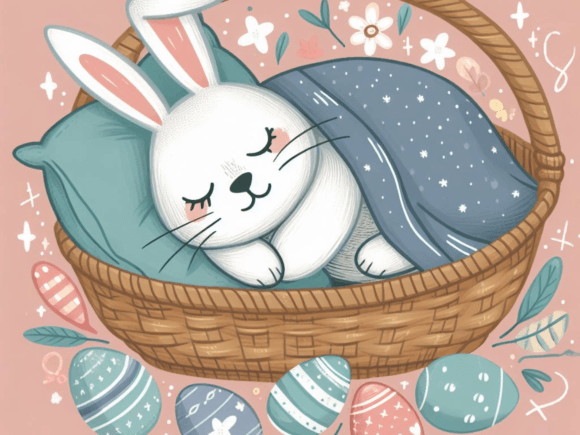Sleeping Easter Bunny Bundle Graphic Graphic Illustrations By dsgncurve