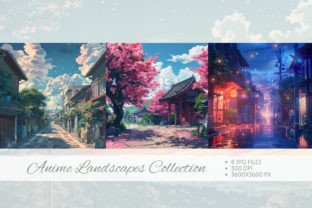 Anime Landscapes Collection Gráfico Fondos Por All_Design98 2