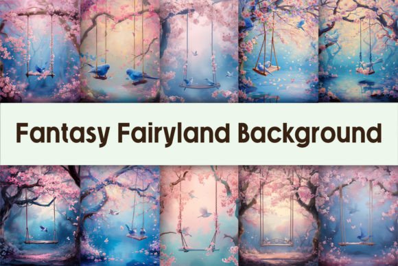 Fantasy Fairyland Background Grafika Rękodzieła Przez Pamilah