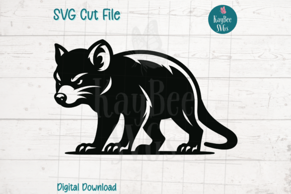 Tasmanian Devil SVG Cut File Graphic Illustrations By kaybeesvgs