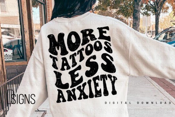 Tattoo Anxiety Mental Health Sublimation Graphic T-shirt Designs By DSIGNS