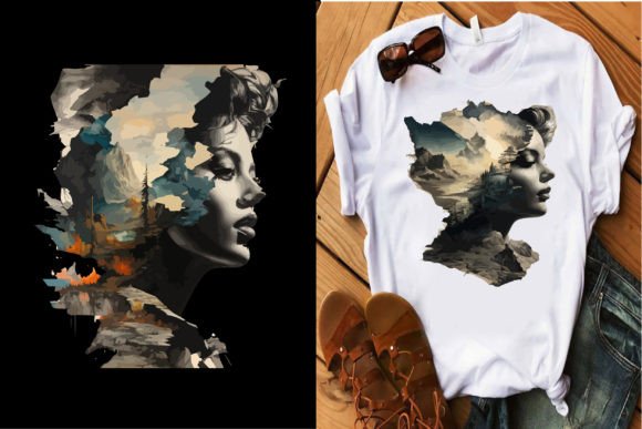 Girls T-shirt Design Ai Prompts Illustration Designs de T-shirts Par TANIA KHAN RONY