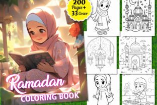 Ramadan Coloring Pages for Kids, Vol.02 Graphic Coloring Pages & Books Kids By KIDS ZONE 1