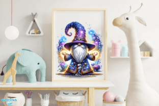 Wizard Gnome Watercolor Clipart Graphic AI Transparent PNGs By Vera Craft 9