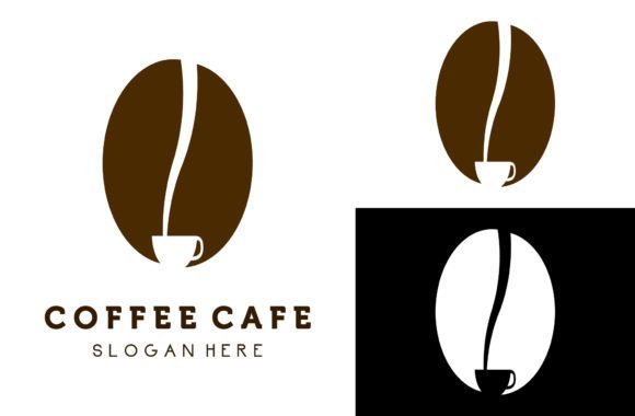 Coffee Cafe Design Logo Vector Gráfico Logotipos Por rojafaizm