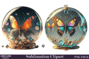 Crystal Balls Watercolor Clipart PNG Graphic Illustrations By creative_Svg