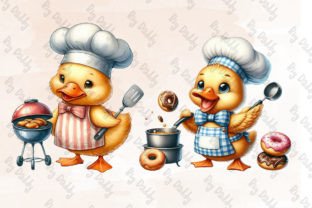 Cute Chef Duck Sublimation Clipart PNG Gráfico Artesanato Por Big Daddy 3