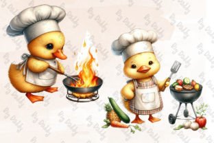 Cute Chef Duck Sublimation Clipart PNG Gráfico Artesanato Por Big Daddy 4
