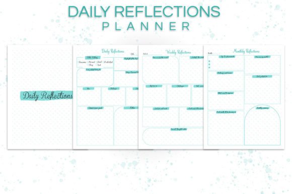 Daily Reflections Planner Graphic KDP Interiors By Kdp Vibe