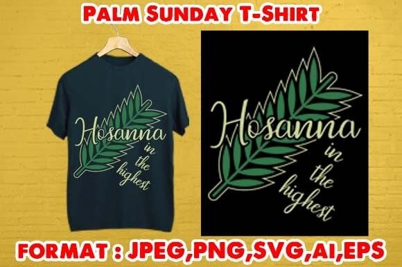 Palm Sunday T-Shirt Graphic T-shirt Designs By teevely