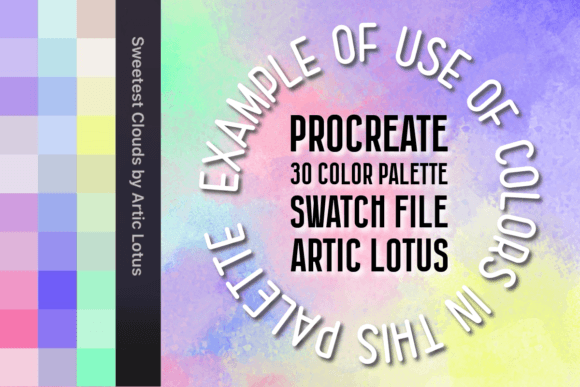 Procreate 30 Color Palette SC Gráfico Ações e Predefinições Por artic_lotus