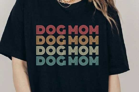 Retro Dog Mom SVG PNG Mother's Day Shirt Gráfico Diseños de Camisetas Por Retro svg shirt